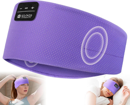 LOVE EYE Wireless Bluetooth 5.4 Sleep Headband Headphones for Side Sleeper