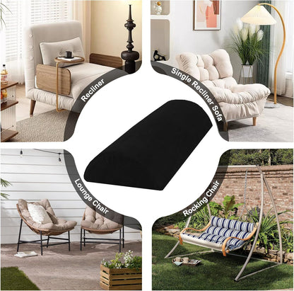 Recliner Foot Pillow, High-Resilience Foam Half-Moon Pillow for Sleeping | Soft and supportive for sleeping or reclining; supports legs, head, back and lumbar area while reducing heel pressure