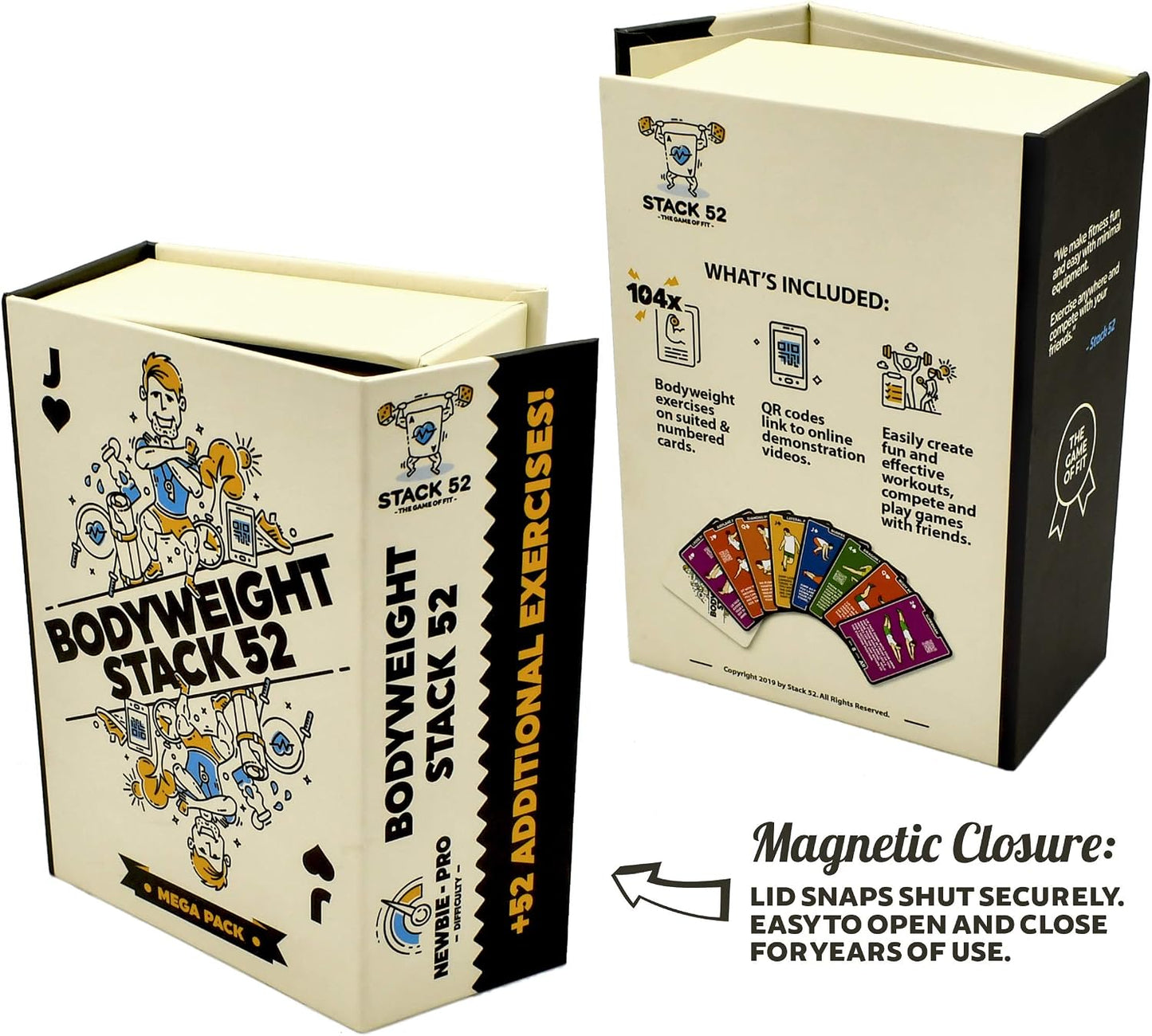 Stack 52 Bodyweight Exercise Cards: Workout Game