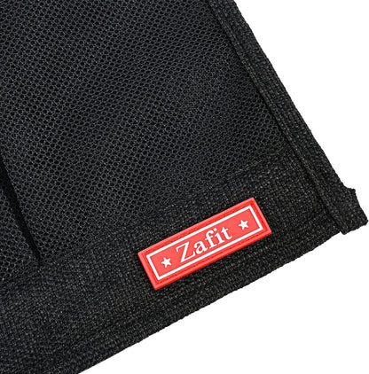 Zafit Linen 4 Pockets Bedside Caddy, Bedside Storage Organizer for Magazine, Remotes, Phone (Beige, Classic 4 Pockets)