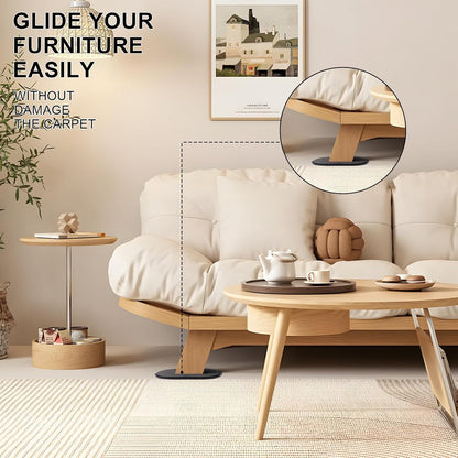 8PCS Furniture Sliders, 9-1/2" X 5-3/4" Large Furniture Movers Sliders, Reusable Sliders for Furniture on Carpet for Heavy Furniture, Furniture Moving Made Simple!