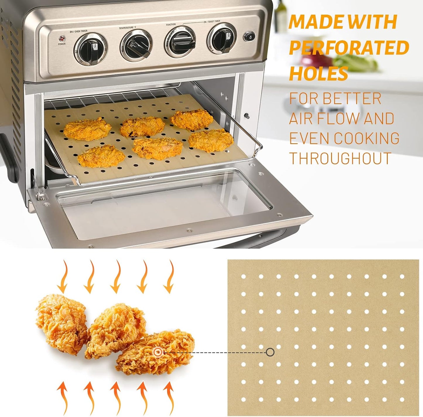 WMKGG Silicone Air Fryer Liners, 2PCS Air Fryer Silicone Liners | Reusable Rectangular Non-Stick Basket Accessories for Ninja Foodi Dual DZ201/DZ401 8-10QT
