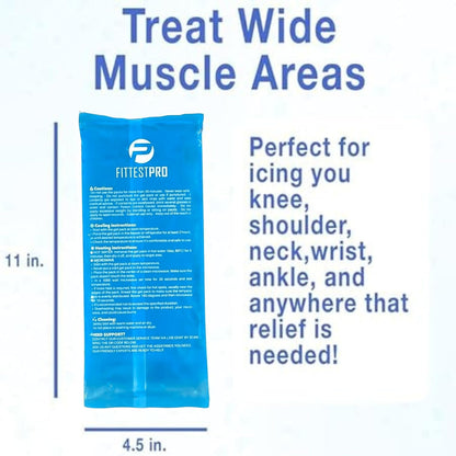 Fittest Pro Ankle Ice Pack Wrap for Swelling, Ice Pack for Injuires Reusable Cold Pack Wrap Hot Cold Therapy Ankle Ice Wrap for Sprained Ankles, Achilles Tendonitis
