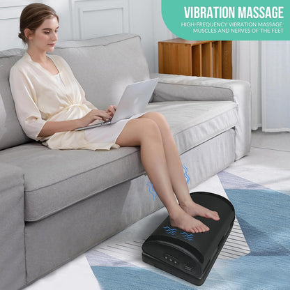 Snailax Foot Rest Under Desk, Heated Footrest with Vibration, Feet Warmer