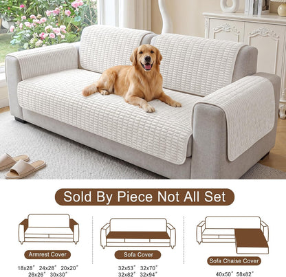 Foxdecor Couch Arm Covers for Sofa Arm Chair Covers Set of 2