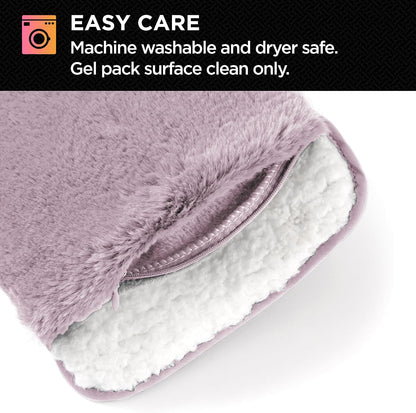 Brookstone Faux Fur Hand Warmer Muff with Microwavable Gel Pack
