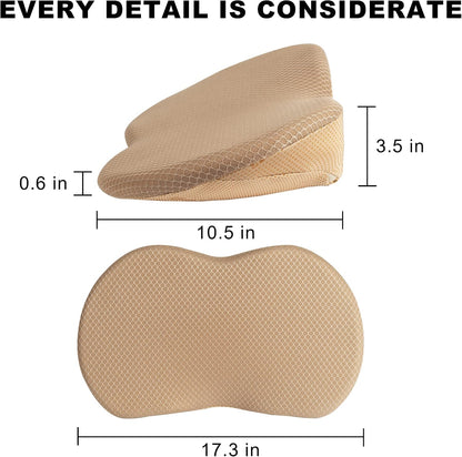 Livtribe Car Seat Cushion, Comfortable Wedge Seat Cushions for Long Driving