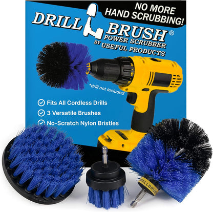 Cordless Power Spin Scrubber Drill Attachment - Electric Dish Scrubber Spin | Medium Drill Brush Attachments for Cleaning Tile, Grout, Dishes, Pots, Pans, Air Fryers, Fish Tanks, Boat Seats & Boat Hulls
