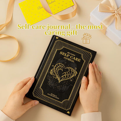 Self-Care Journal for More Happiness, Optimism, Affirmation & Reflection, Gratitude Journal with Guided Prompts, Inspirational Quotes, Mood Tracker, Undated Daily Journals for Women & Men (Pink)