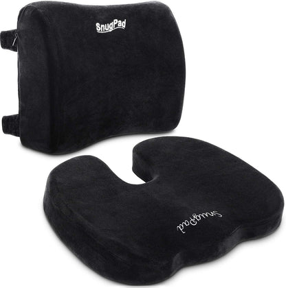 Upgraded Memory Foam Seat Cushion, for Sciatica, Back, Hip, and Tailbone Pain Relief, Firm Comfortable, Support for Office Chair, Wheelchair,Car. Nonslip Orthopedic Memory Foam Coccyx Cushion