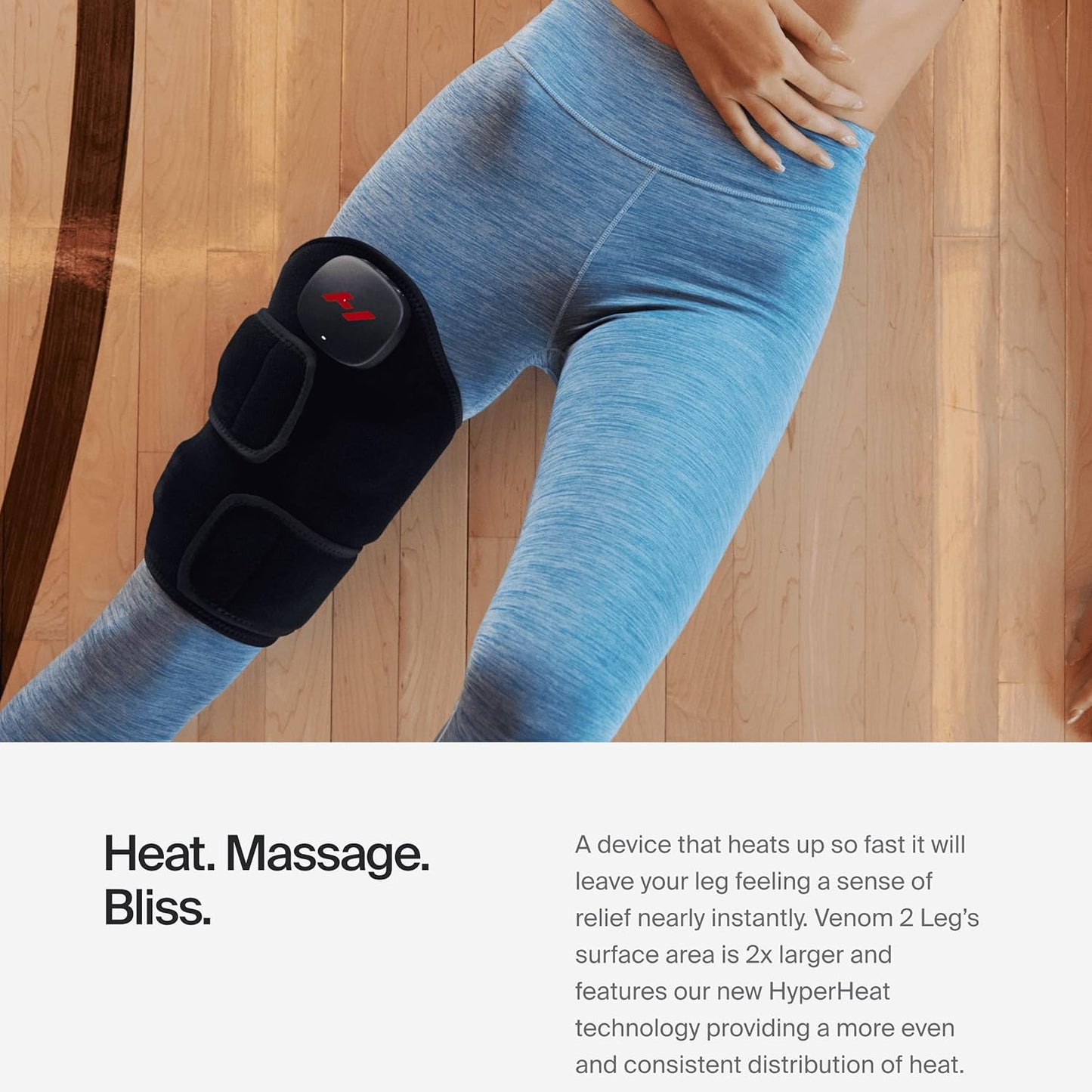 Hyperice Venom 2 Back Heated Vibration Massage Therapy Wrap Pain Relief | Relieve Pain | Soreness | Tightness | Increase Blood Flow |Three Precise Settings and Patterns | Up to 3 Hour Battery Life
