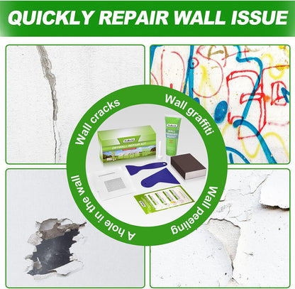 Drywall Repair Kit, 13 Piece Aluminum Wall Repair Patch Kit, 2/4/6/8 inch Aluminum Drywall Patch, Quick Fix Plaster