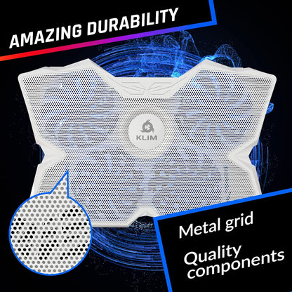 KLIM Wind Laptop Cooling Pad - More Than 500 000 Units Sold - New Version - The Most Powerful Rapid Action Cooling Fan - Laptop Stand with 4 Cooling Fans at 1200 RPM - USB Fan - PS5 PS4 - RGB