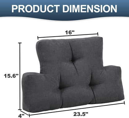 Back Pillow for Recliner Lumbar Support Pillow Soft and Fluffy Back Support Cushion Thick Lumbar Cushion for Chairs, Recliners,Sofa, Couch and Bed for Pain Relief