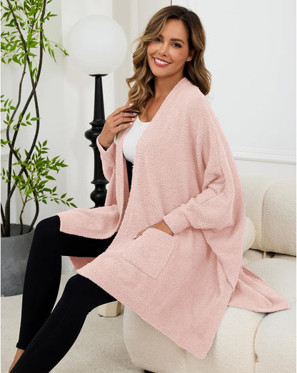 Wearable Blanket Sherpa Poncho Unique Office Work Warm Cozy Shawl TV Throw Blankets, Plush Cape Wrap for Adults