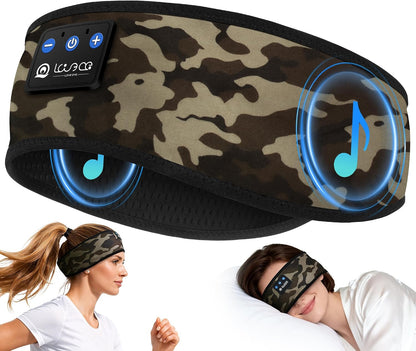 LOVE EYE Sleep Sport Headphones Wireless Bluetooth 5.4 Headband Headphone
