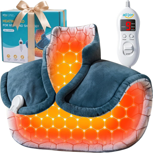 ALLJOY Graphene-Infused Heating Pad for Neck and Shoulders and Back