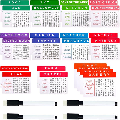 24 Pcs Large Print Word Search Books for Adults & Seniors Word Search Books
