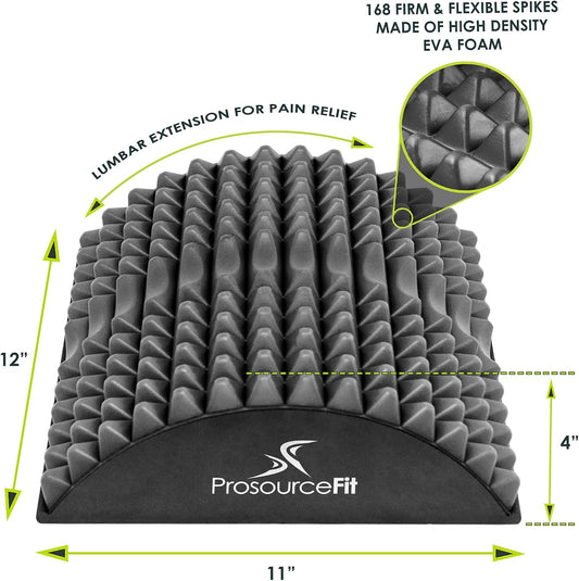 ProsourceFit Arched Back Stretching Spike Orthopedic Traction Device & Lower Lumbar Massage Support