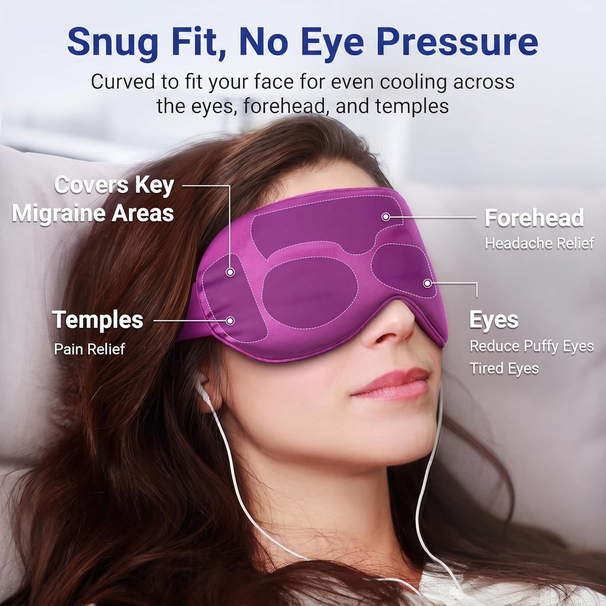 Cooling Eye Mask for Dark Circles Puffiness - Fsa Eligible Items Hsa, Cold Compress for Puffy Eyes Migraines Headache Sleeping After Surgery, Gentle Weighted Travel Essentials Gel Ice Pack (Black)