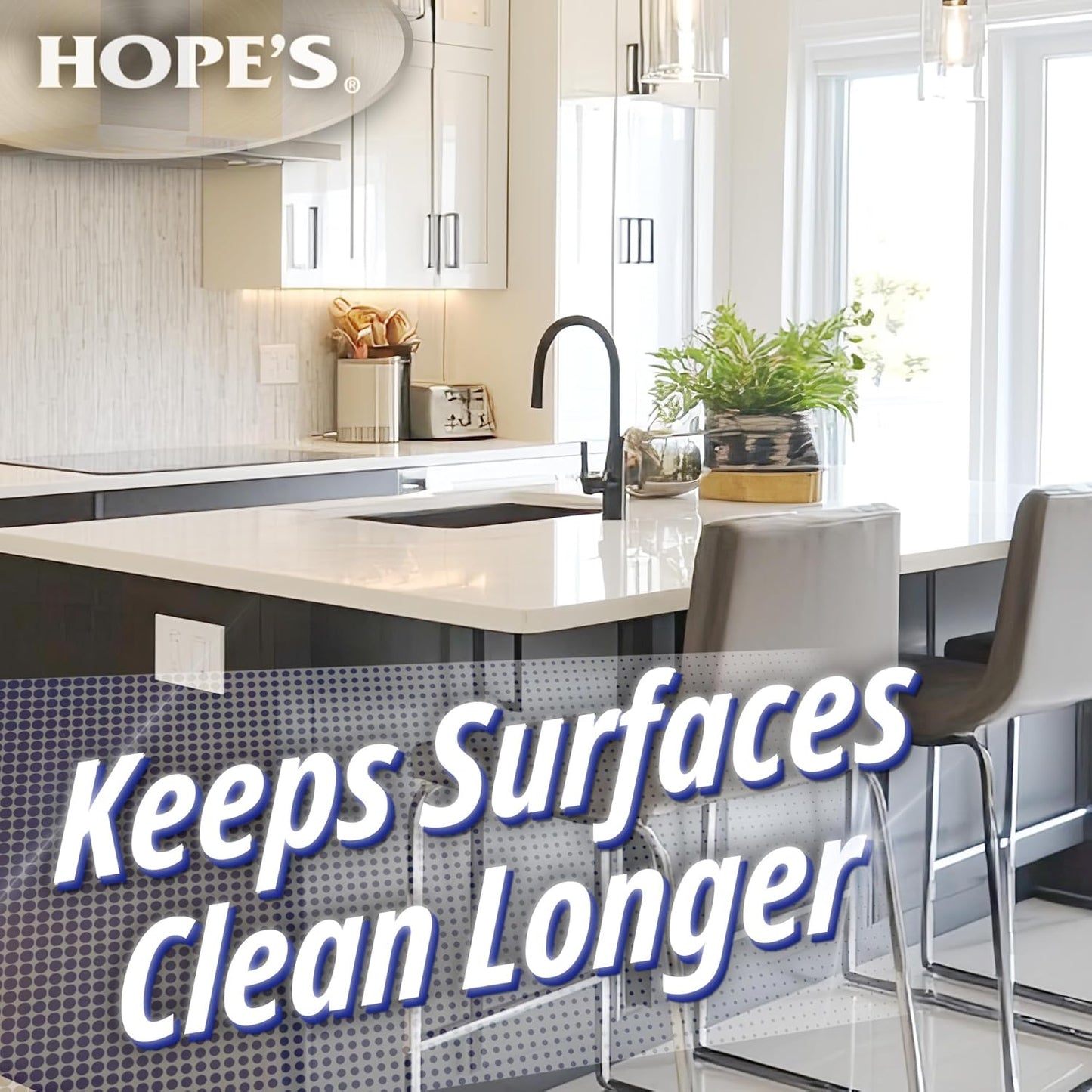 HOPE'S Perfect Kitchen Cleaner Spray - 32 Oz No-Residue All Purpose Cleaning Spray - Multisurface Degreaser for Counters, Stoves, Microwaves, and More - Pet and Home Safe - Pack of 1