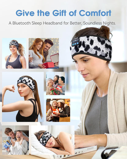 MUSICOZY Sleep Headphones Bluetooth Headband Headphones for Side Sleepers
