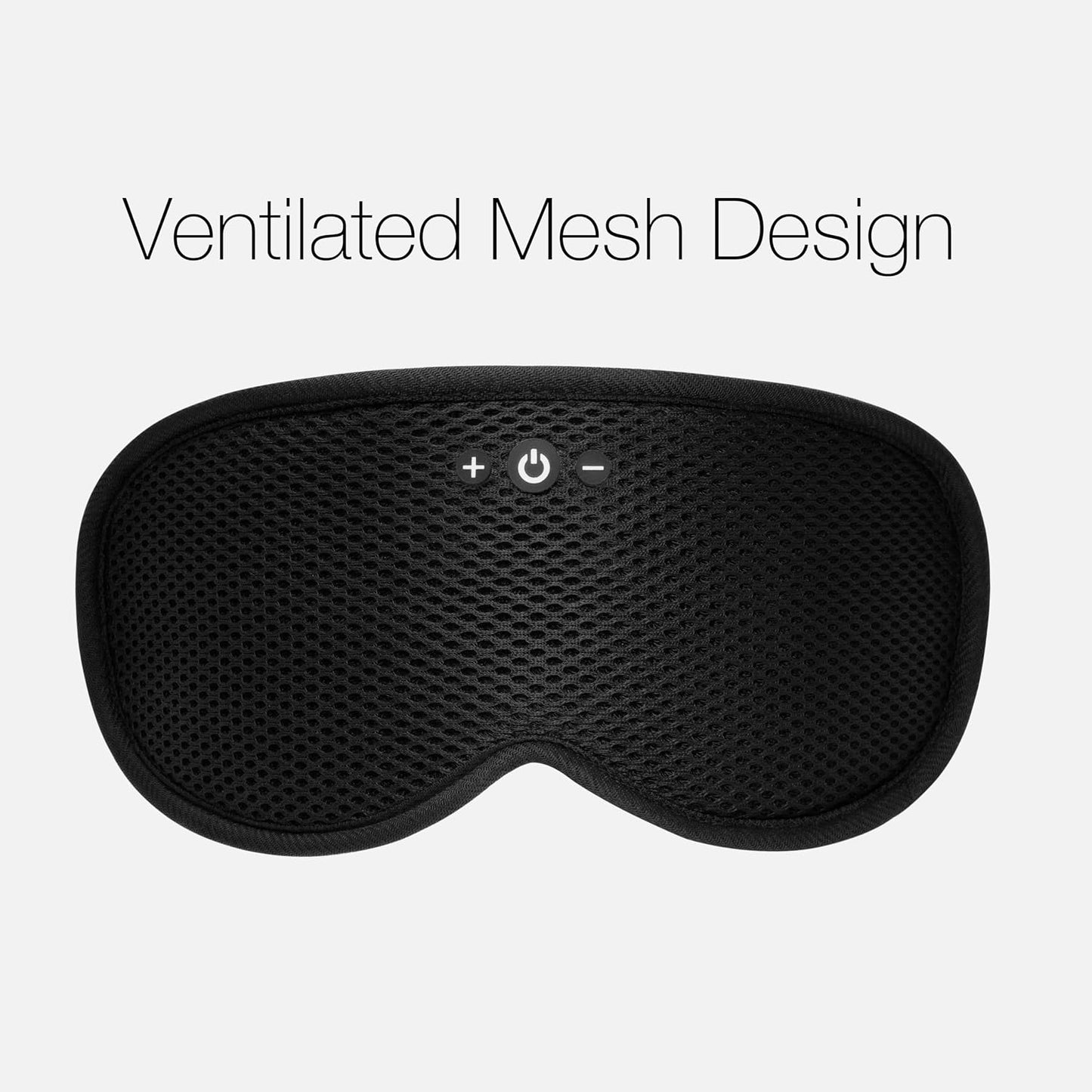 Sleep Headphones, Sleep Mask with Bluetooth Headphones, Ventilated Fabric, Adjustable Fit, 100% Blackout 3D Contoured Eye Cups, Sleeping Headphones for Side Sleepers
