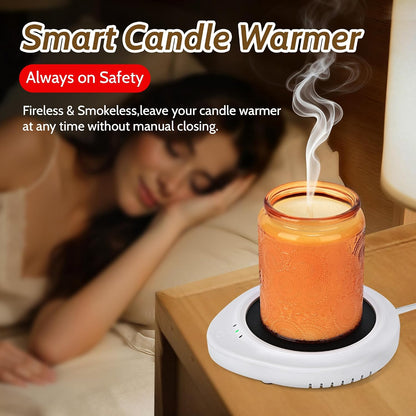 ASAWASA Candle Warmer with Timer Coffee Mug Warmers for Large Jar