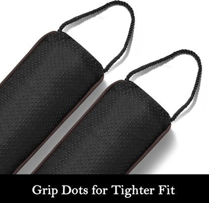 Door Draft Stopper, Removable Washable Cover, 38", Gray | Weighted Gap Filler, Blocks Hot and Cold Air, All-Season Seal, Easy Install, Noise & Wind Blocker, Home Essentials