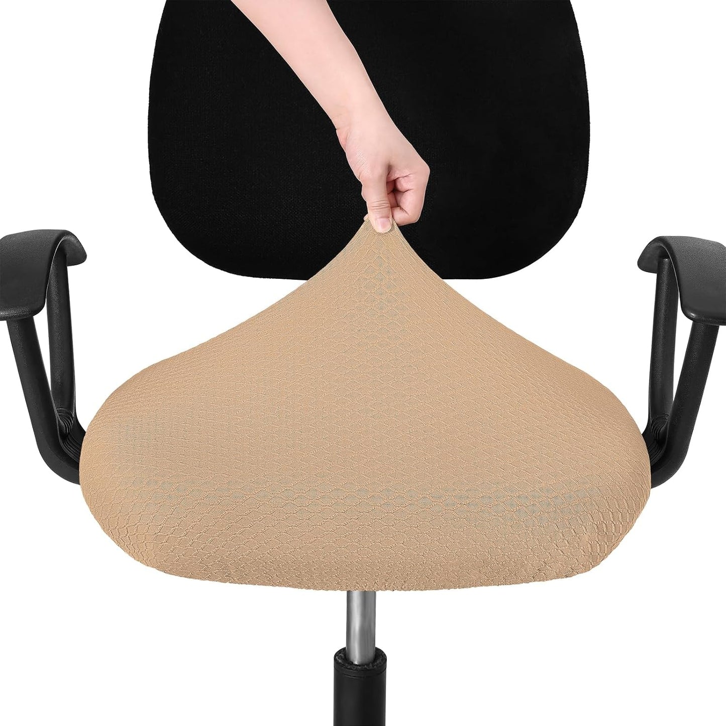 Smiry Office Computer Chair Armrest Covers, 2PCs Anti-dust Arm Rest Pad | Removable Washable Desk Chair Arm Pad Covers, Grey