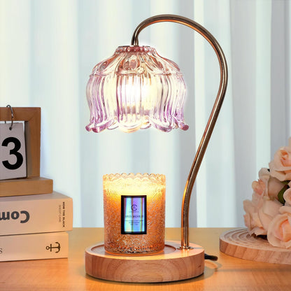 Flower Candle Warmer Lamp with Timer & Dimmer
