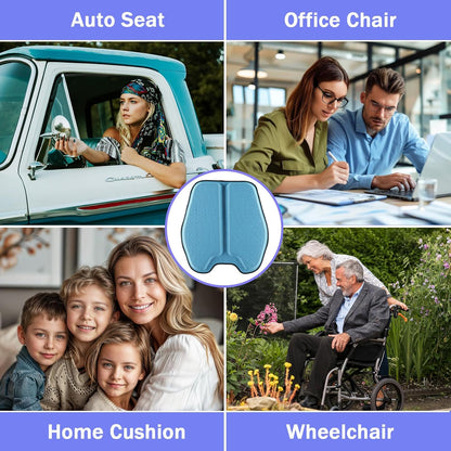 Soft Thin Gel Seat Cushion with 1 Inch Gel - Sciatica Relief