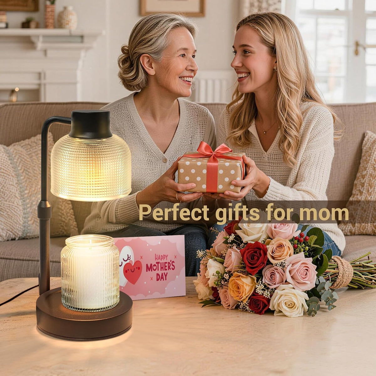 Candle Warmer Lamp with Timer, Birthday Gift for Women, House Warming Gift