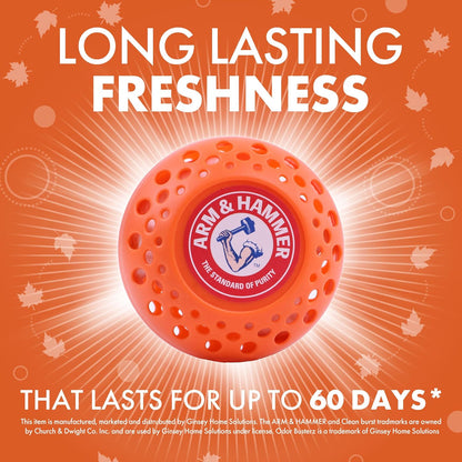 Arm & Hammer OdorBusterz® Odor Eliminator Balls, Clean Burst, 3 Count – Baking Soda Odor Control for Closets, Drawers, Hampers & Small Spaces