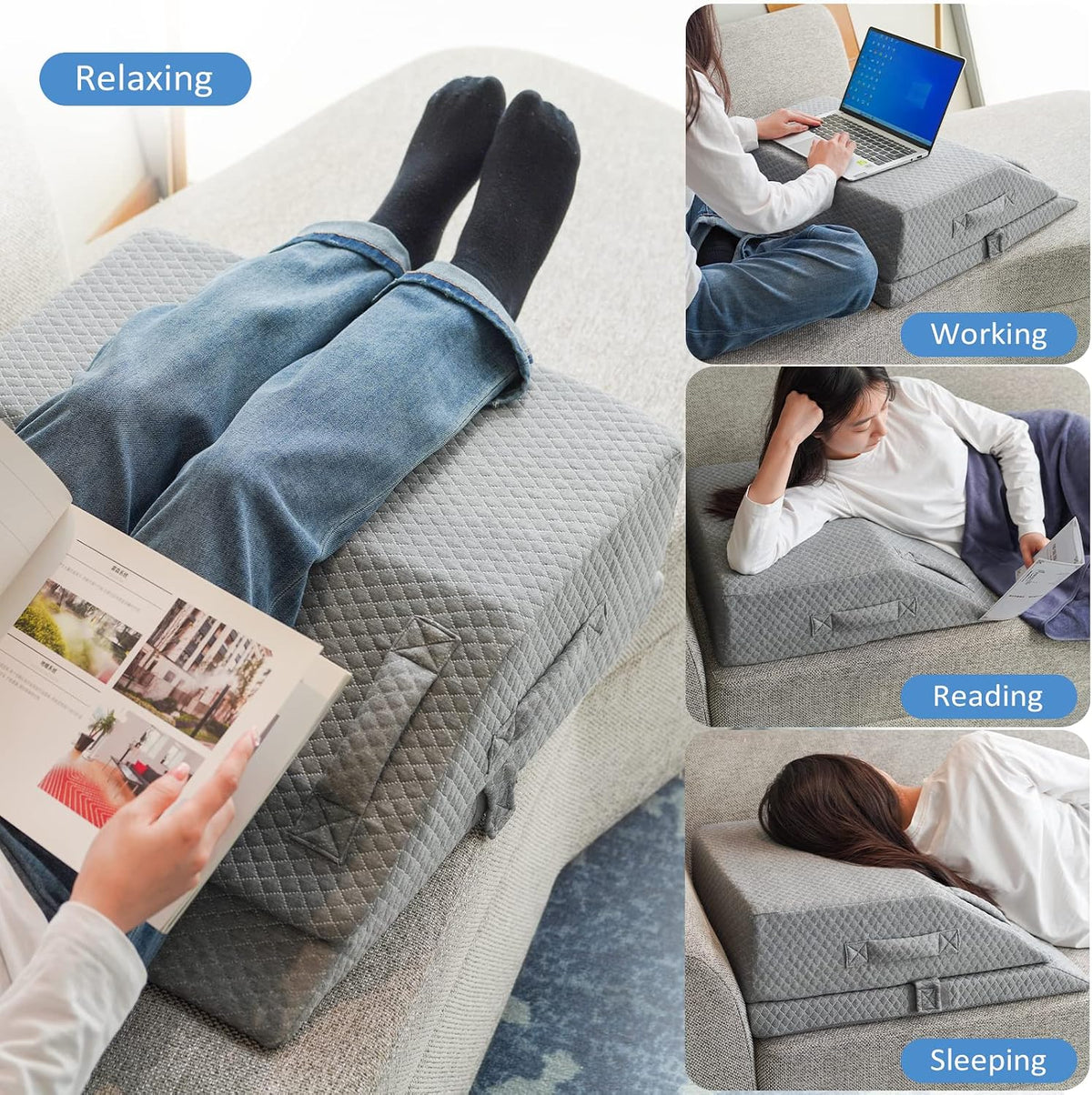 KingPavonini Adjustable Leg Elevation Pillows for Swelling & Pain Relief