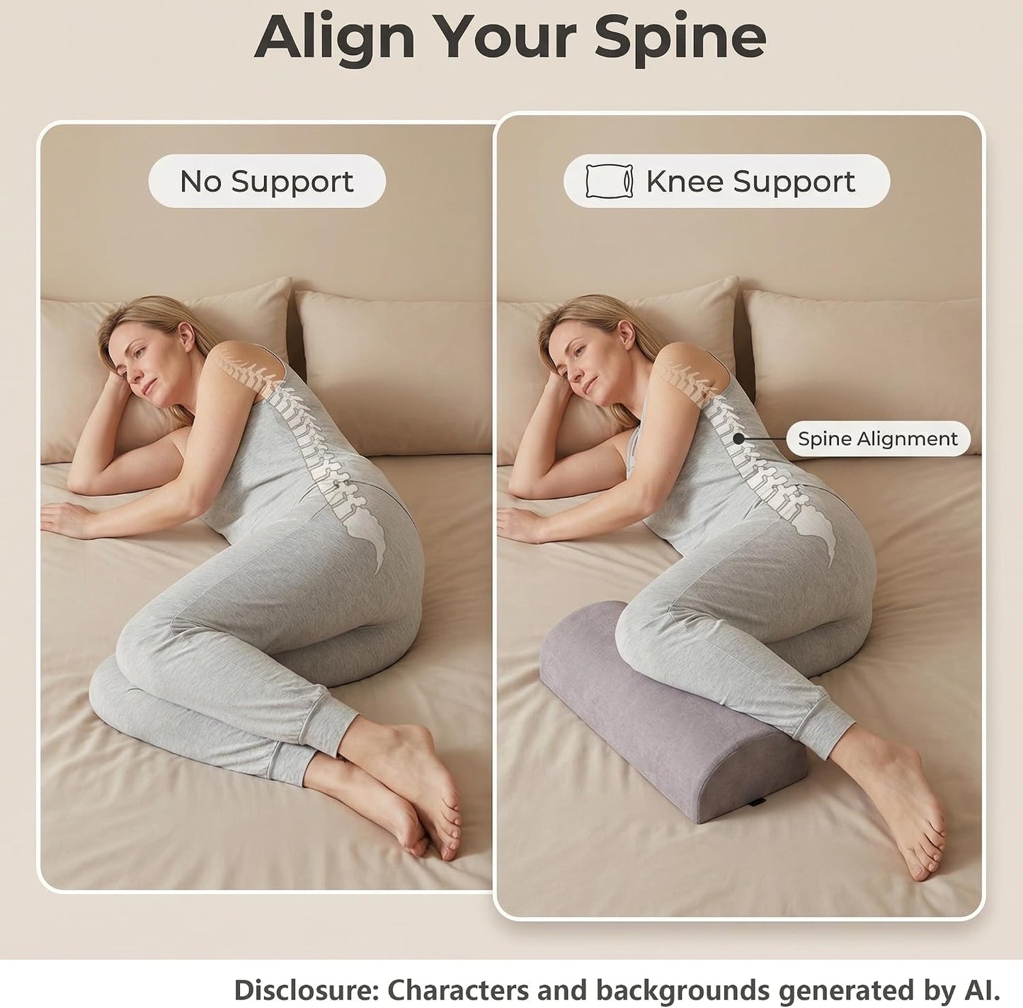 Leg Elevation Pillows for After Surgery, Ergonomic Memory Foam Wedge Leg Elevation Pillow Comfort Care for Back Knee Hip Ankles Pain, Knee Elevation Pillow for Injury, Rest Blue