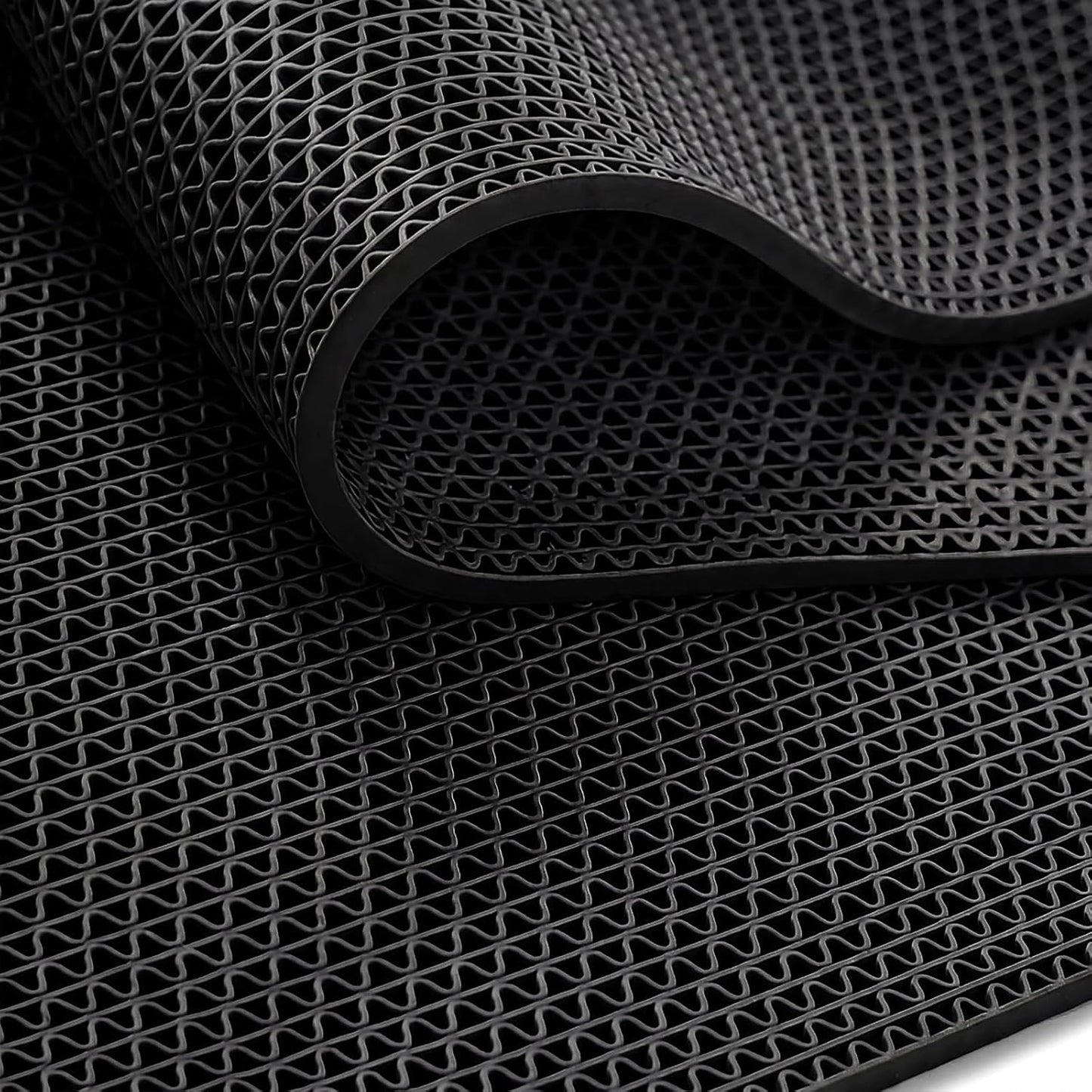 WochiTV Non Slip Drainage Mats PVC Pool Floor Mat 0.23'' Thick Outdoor Indoor Parking Space Mat for Bathroom Garage Basement Backyard Commercial Kitchen 3x16.6Ft