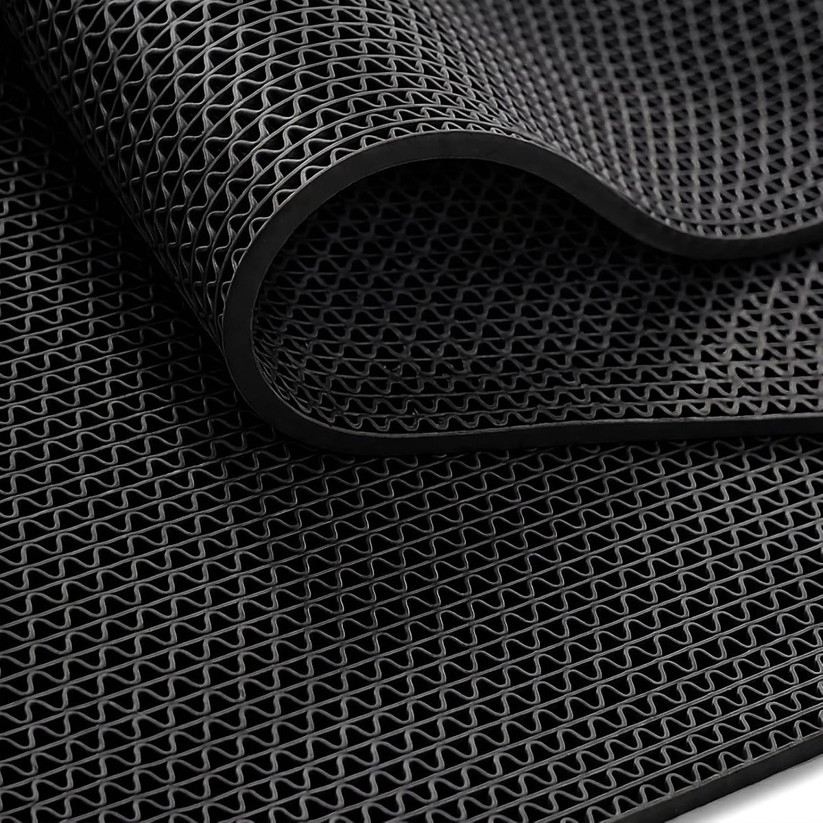 WochiTV Non Slip Drainage Mats PVC Pool Floor Mat 0.23'' Thick Outdoor Indoor Parking Space Mat for Bathroom Garage Basement Backyard Commercial Kitchen 3x16.6Ft