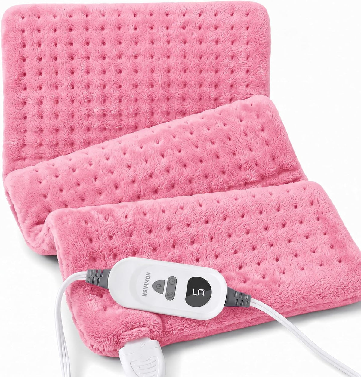 Electric Heating Pad for Back, Cramps, Shoulder, Moist & Dry Heat, 12"x24"