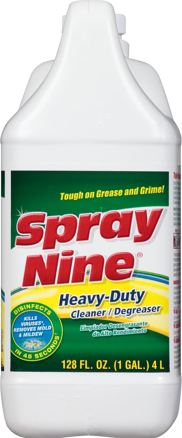 Spray Nine 26832 Heavy Duty Cleaner, Degreaser & Disinfectant for Kitchens, Bathrooms, Yard Equipment, Automotive & Industrial 32 Fl Oz. (Pack of 1)
