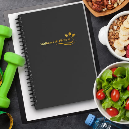 Wellness Planner & Fitness Log - Daily Diet & Health Journal with Weight Loss, Wellness Journal Notebook for Tracking Fitness, Sleep, Nutrition, Meal, Habits, A5(5.8 x 8.6 inch) (Green)