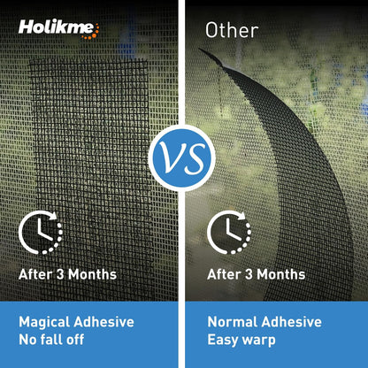 Holikme Window Screen Repair Tape, Door Window Fly Lanai Screen Repair kit Patch Tape Strong Adhesive Long Lasting Fiberglass Covering Wire Mesh Repair Tape Seal for Repair Holes Tears 2"W×80"L, Grey