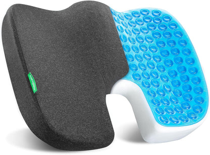 Medisana Gel Wheelchair-Seat-Cushions for Pain Relief, GC 100 Cooling-Cushions for Tailbone, Sciatica, Back & Hip Support and Pressure Sore, Ergonomic Office Chair Cushion for for Seniors and Adults