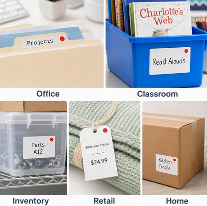 Removable Green Dot Stickers, 1/2 Inch, 1000/Box | Inventory Circle Labels with Removable Adhesive for Offices, Classrooms, Food Service, and Medical Settings. Made in USA