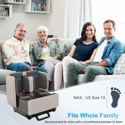 COMFIER 2 in 1 FSA Foot Massager Machine, HSA Shiatsu Foot and Calf Massager with Heat,Kneading,Vibration,Compression Massagers for Feet Health,Ankle & Leg Tired, Plantar Fasclitis,Gift for Men Women