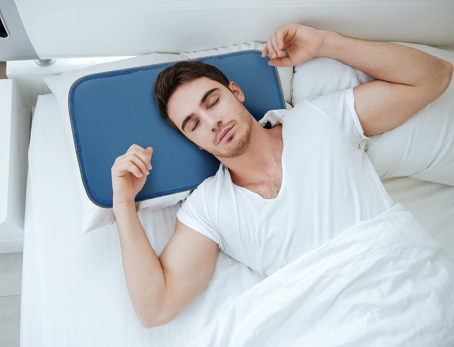 Cool Care Technologies Cooling Pad for Bed - Pressure Activated Gel Provides Instant Relief - Ideal for Fevers, Hot Flashes, Night Sweats