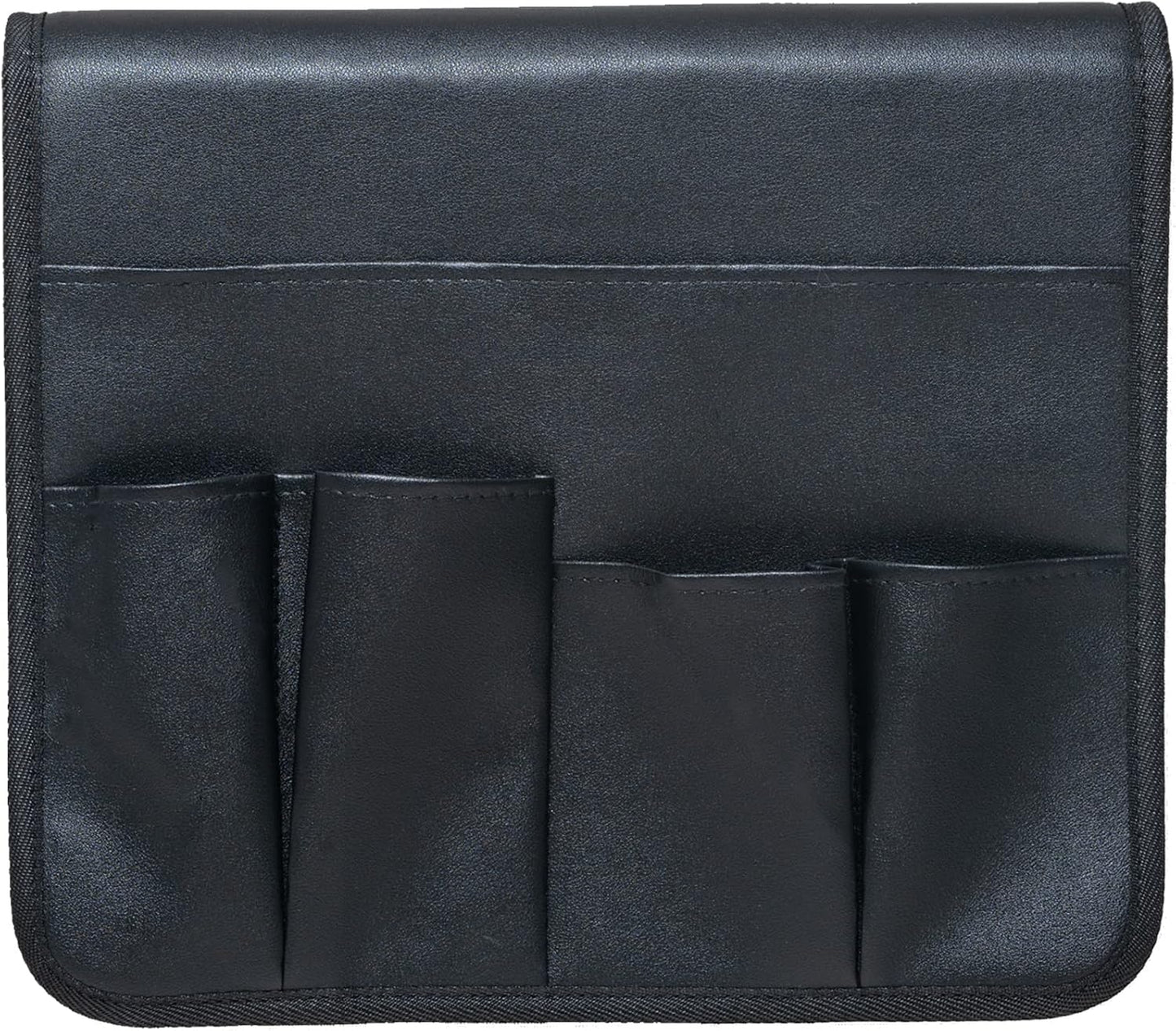 PU Leather Sofa Armrest Organizer, Armchair Magazine Holders, Waterproof Remote Holder for Recliner Couch with 1 Large Pocket, 4 Small Pockets for Magazine, Remote, Phone, Ipad, Books (brown)