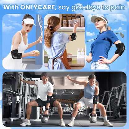 Knee Ice Pack, ONLYCARE Soothing Knee Compression Sleeve for Injuries, Upgraded Gel Cold Wrap, Hot & Cold Therapy, Reusable for Meniscus, Arthritis, ACL, MCL Pain Relief, Injury Recovery (S)