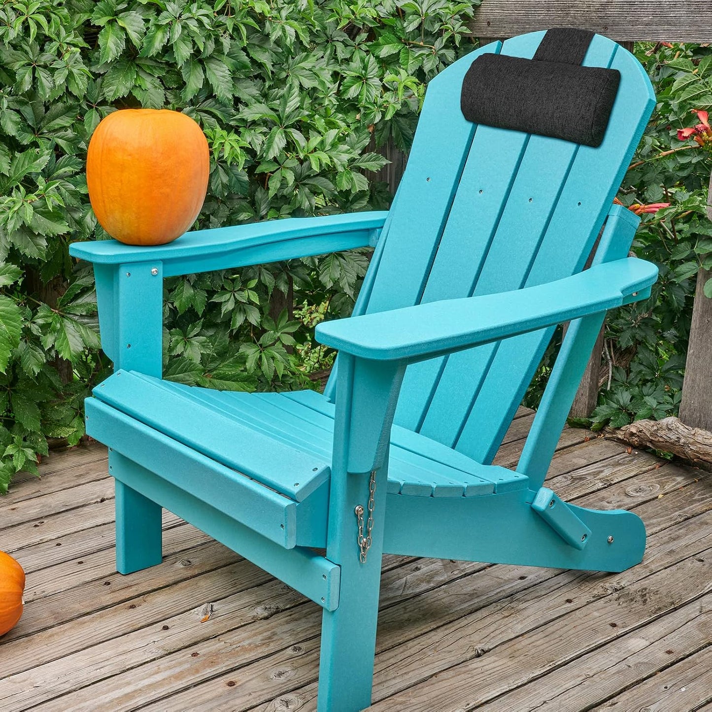 Marsui 2 Pcs Chaise Lounge Headrest Pillow Beach Chair Pillow for Adult Outdoor All Weather Patio Swim Pool Sunbathing Recliner Neck Rest Cushion Supplies with Non Slip Weighted Tail(Dark Grey)