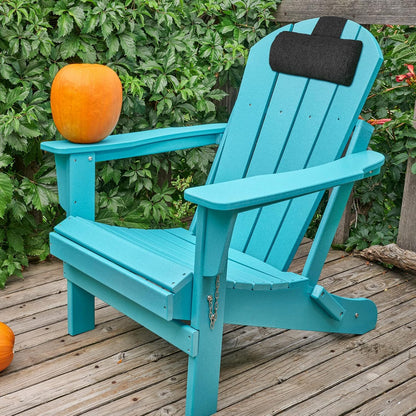 Marsui 2 Pcs Chaise Lounge Headrest Pillow Beach Chair Pillow for Adult Outdoor All Weather Patio Swim Pool Sunbathing Recliner Neck Rest Cushion Supplies with Non Slip Weighted Tail(Dark Grey)